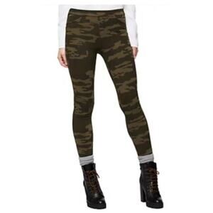 Sanctuary Green Camo Printed Pull on Stretch Casual Grease Leggings Womens Small